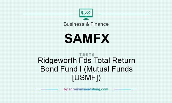 What does SAMFX mean? It stands for Ridgeworth Fds Total Return Bond Fund I (Mutual Funds [USMF])
