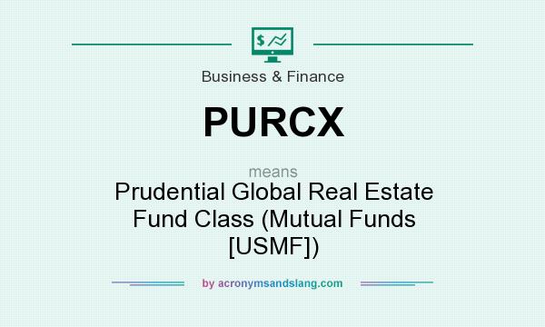 What does PURCX mean? It stands for Prudential Global Real Estate Fund Class (Mutual Funds [USMF])