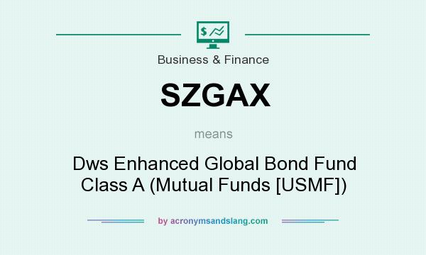 What does SZGAX mean? It stands for Dws Enhanced Global Bond Fund Class A (Mutual Funds [USMF])