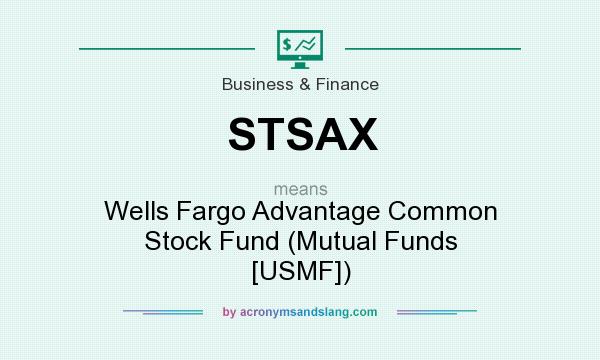 What does STSAX mean? It stands for Wells Fargo Advantage Common Stock Fund (Mutual Funds [USMF])
