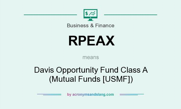 What does RPEAX mean? It stands for Davis Opportunity Fund Class A (Mutual Funds [USMF])