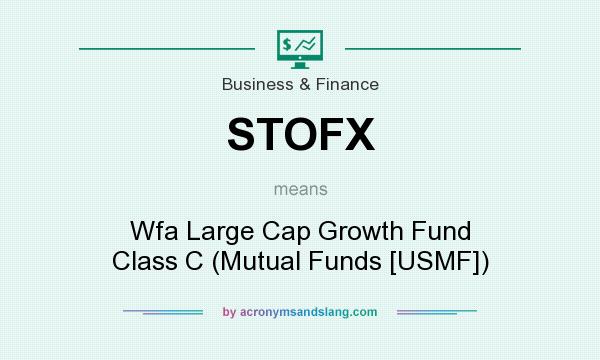 What does STOFX mean? It stands for Wfa Large Cap Growth Fund Class C (Mutual Funds [USMF])