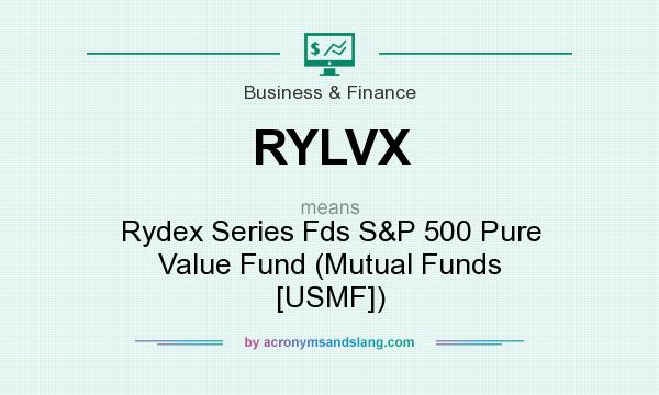 What does RYLVX mean? It stands for Rydex Series Fds S&P 500 Pure Value Fund (Mutual Funds [USMF])