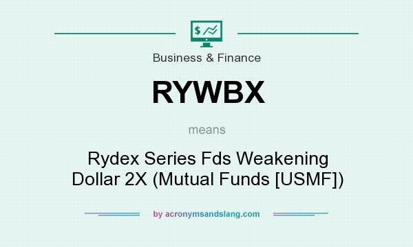 What does RYWBX mean? It stands for Rydex Series Fds Weakening Dollar 2X (Mutual Funds [USMF])