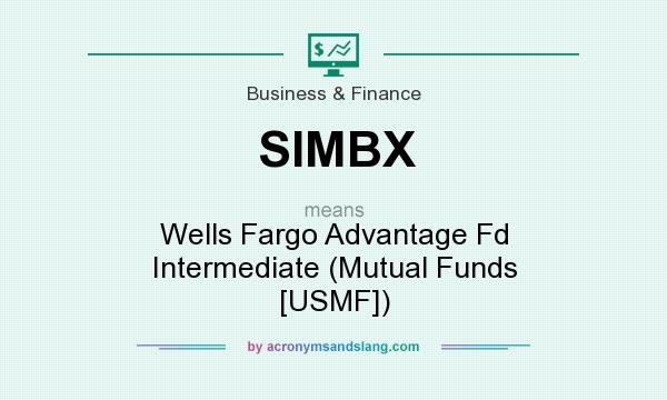 What does SIMBX mean? It stands for Wells Fargo Advantage Fd Intermediate (Mutual Funds [USMF])