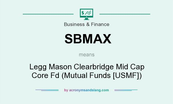 What does SBMAX mean? It stands for Legg Mason Clearbridge Mid Cap Core Fd (Mutual Funds [USMF])