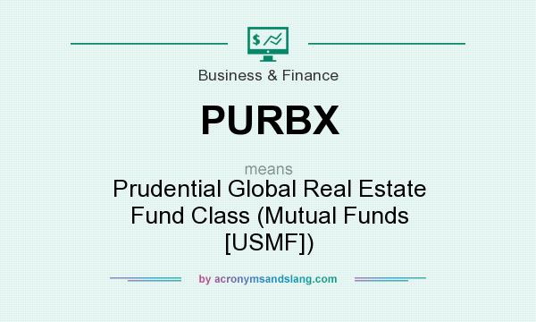 What does PURBX mean? It stands for Prudential Global Real Estate Fund Class (Mutual Funds [USMF])