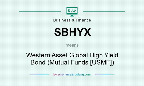 What does SBHYX mean? It stands for Western Asset Global High Yield Bond (Mutual Funds [USMF])