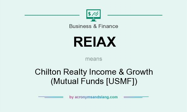 What does REIAX mean? It stands for Chilton Realty Income & Growth (Mutual Funds [USMF])