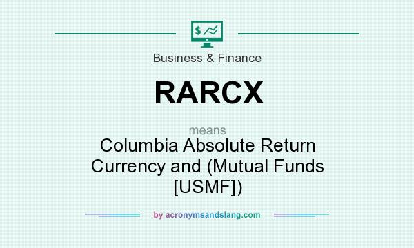 What does RARCX mean? It stands for Columbia Absolute Return Currency and (Mutual Funds [USMF])
