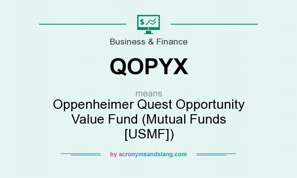 What does QOPYX mean? It stands for Oppenheimer Quest Opportunity Value Fund (Mutual Funds [USMF])