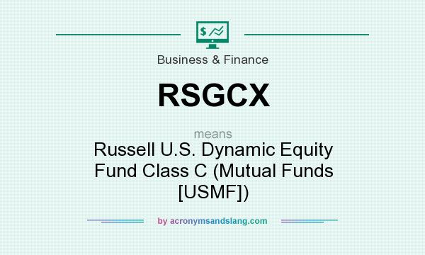 What does RSGCX mean? It stands for Russell U.S. Dynamic Equity Fund Class C (Mutual Funds [USMF])