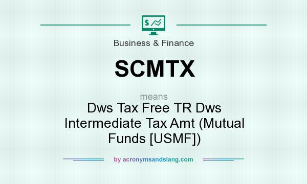 What does SCMTX mean? It stands for Dws Tax Free TR Dws Intermediate Tax Amt (Mutual Funds [USMF])