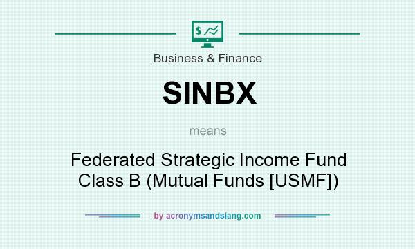 What does SINBX mean? It stands for Federated Strategic Income Fund Class B (Mutual Funds [USMF])