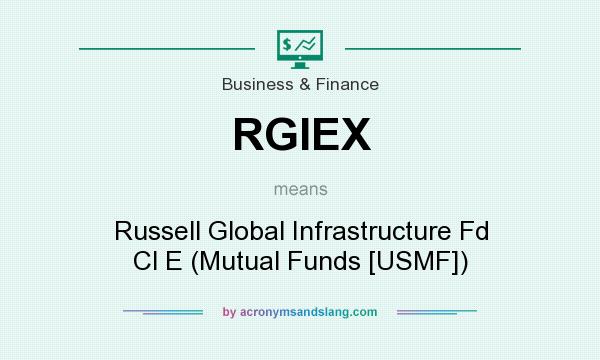 What does RGIEX mean? It stands for Russell Global Infrastructure Fd Cl E (Mutual Funds [USMF])