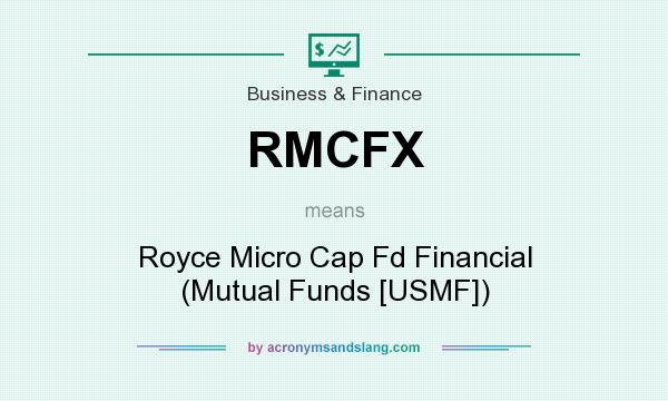What does RMCFX mean? It stands for Royce Micro Cap Fd Financial (Mutual Funds [USMF])