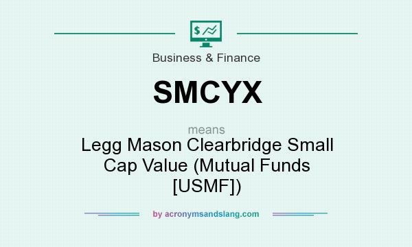 What does SMCYX mean? It stands for Legg Mason Clearbridge Small Cap Value (Mutual Funds [USMF])