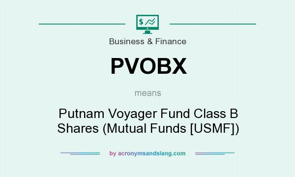 What does PVOBX mean? It stands for Putnam Voyager Fund Class B Shares (Mutual Funds [USMF])