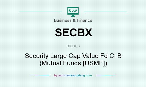 What does SECBX mean? It stands for Security Large Cap Value Fd Cl B (Mutual Funds [USMF])