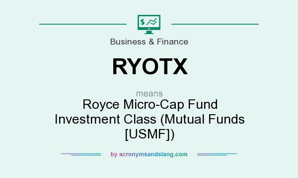 What does RYOTX mean? It stands for Royce Micro-Cap Fund Investment Class (Mutual Funds [USMF])