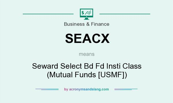 What does SEACX mean? It stands for Seward Select Bd Fd Insti Class (Mutual Funds [USMF])