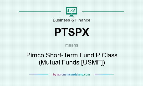 What does PTSPX mean? It stands for Pimco Short-Term Fund P Class (Mutual Funds [USMF])