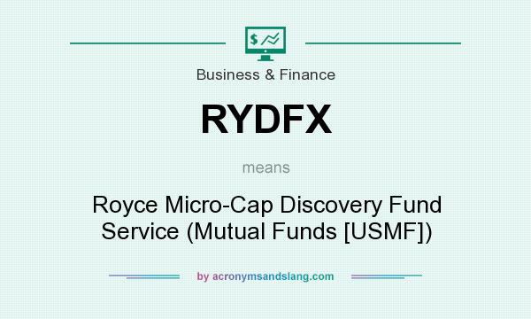 What does RYDFX mean? It stands for Royce Micro-Cap Discovery Fund Service (Mutual Funds [USMF])