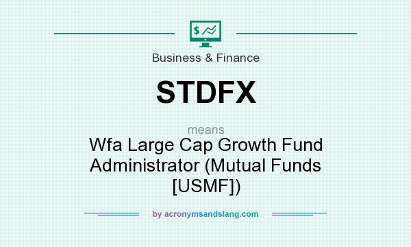 What does STDFX mean? It stands for Wfa Large Cap Growth Fund Administrator (Mutual Funds [USMF])