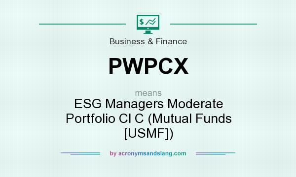 What does PWPCX mean? It stands for ESG Managers Moderate Portfolio Cl C (Mutual Funds [USMF])
