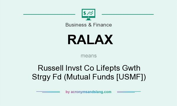 What does RALAX mean? It stands for Russell Invst Co Lifepts Gwth Strgy Fd (Mutual Funds [USMF])