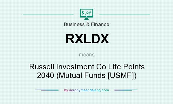 What does RXLDX mean? It stands for Russell Investment Co Life Points 2040 (Mutual Funds [USMF])