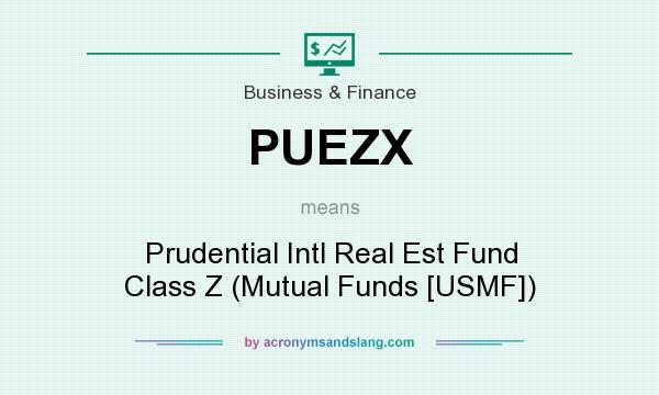 What does PUEZX mean? It stands for Prudential Intl Real Est Fund Class Z (Mutual Funds [USMF])