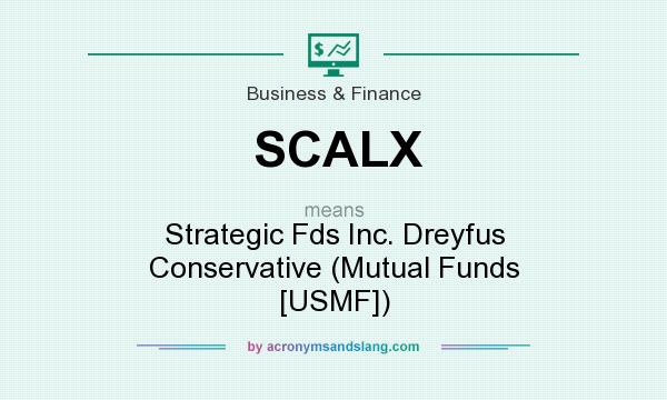 What does SCALX mean? It stands for Strategic Fds Inc. Dreyfus Conservative (Mutual Funds [USMF])