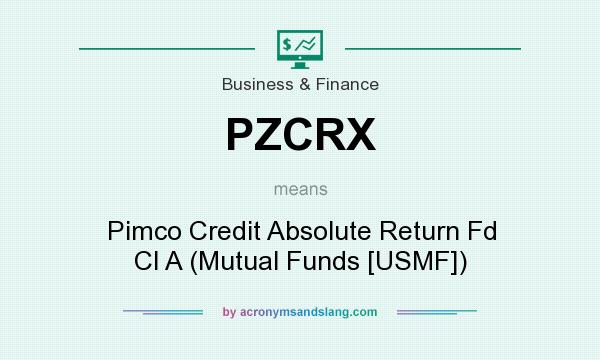 What does PZCRX mean? It stands for Pimco Credit Absolute Return Fd Cl A (Mutual Funds [USMF])