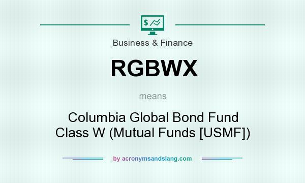 What does RGBWX mean? It stands for Columbia Global Bond Fund Class W (Mutual Funds [USMF])