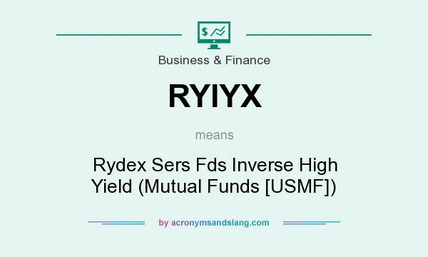 What does RYIYX mean? It stands for Rydex Sers Fds Inverse High Yield (Mutual Funds [USMF])