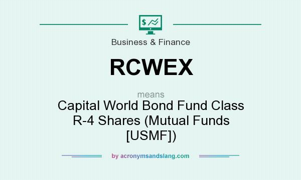 What does RCWEX mean? It stands for Capital World Bond Fund Class R-4 Shares (Mutual Funds [USMF])