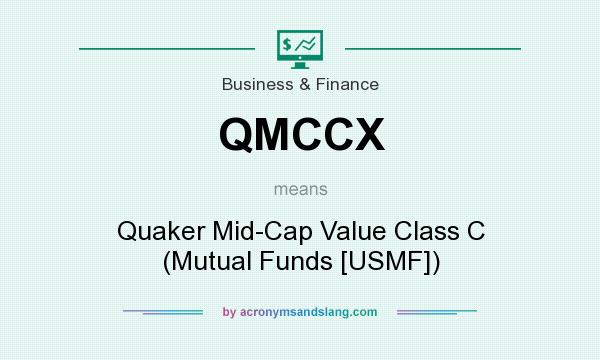 What does QMCCX mean? It stands for Quaker Mid-Cap Value Class C (Mutual Funds [USMF])