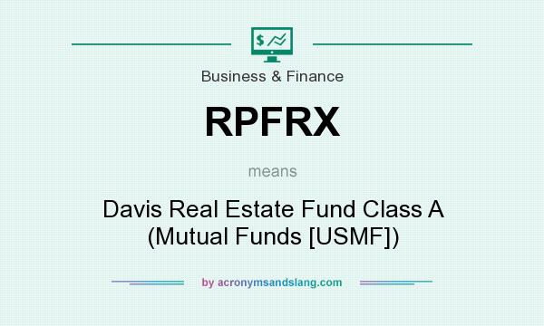 What does RPFRX mean? It stands for Davis Real Estate Fund Class A (Mutual Funds [USMF])