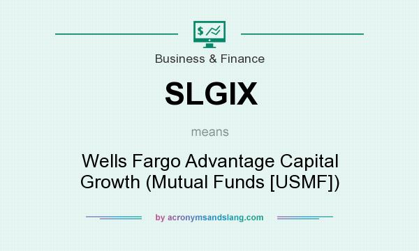 What does SLGIX mean? It stands for Wells Fargo Advantage Capital Growth (Mutual Funds [USMF])