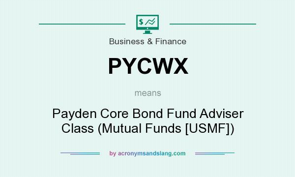 What does PYCWX mean? It stands for Payden Core Bond Fund Adviser Class (Mutual Funds [USMF])