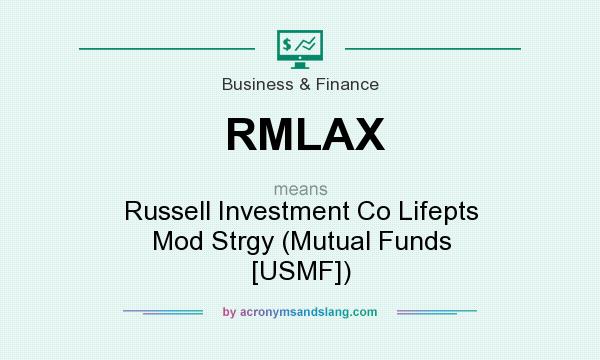 What does RMLAX mean? It stands for Russell Investment Co Lifepts Mod Strgy (Mutual Funds [USMF])