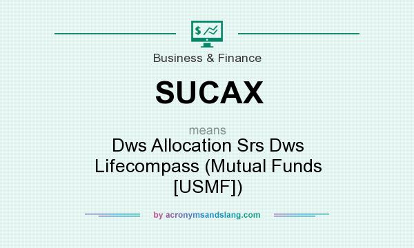 What does SUCAX mean? It stands for Dws Allocation Srs Dws Lifecompass (Mutual Funds [USMF])