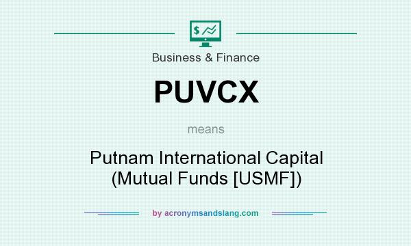 What does PUVCX mean? It stands for Putnam International Capital (Mutual Funds [USMF])