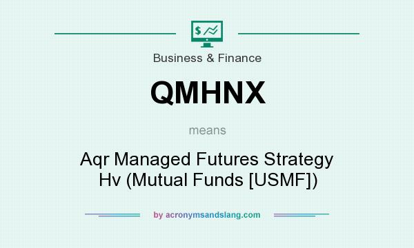 What does QMHNX mean? It stands for Aqr Managed Futures Strategy Hv (Mutual Funds [USMF])