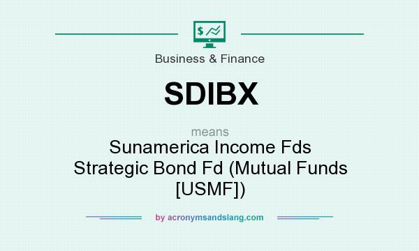 What does SDIBX mean? It stands for Sunamerica Income Fds Strategic Bond Fd (Mutual Funds [USMF])