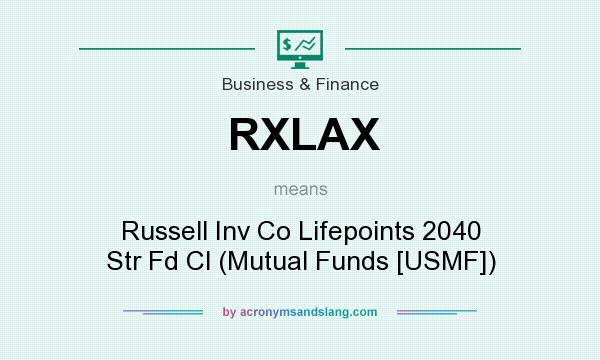 What does RXLAX mean? It stands for Russell Inv Co Lifepoints 2040 Str Fd Cl (Mutual Funds [USMF])