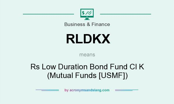 What does RLDKX mean? It stands for Rs Low Duration Bond Fund Cl K (Mutual Funds [USMF])