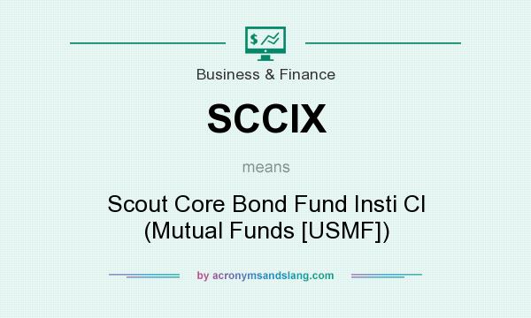 What does SCCIX mean? It stands for Scout Core Bond Fund Insti Cl (Mutual Funds [USMF])