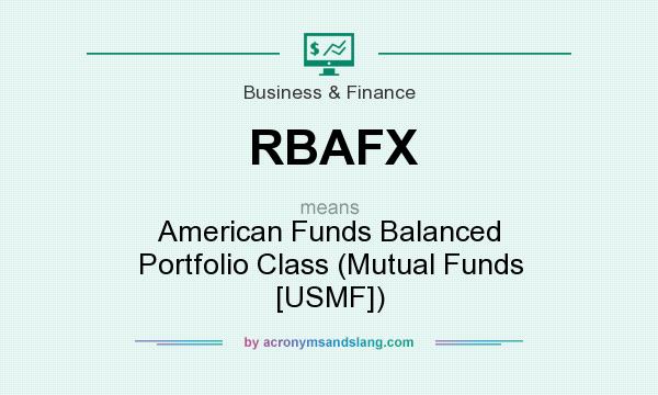 What does RBAFX mean? It stands for American Funds Balanced Portfolio Class (Mutual Funds [USMF])